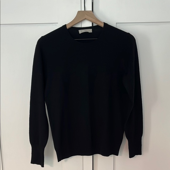 Everlane Women's Cashmere Black Crew Neck Sweater - M - Picture 2 of 5